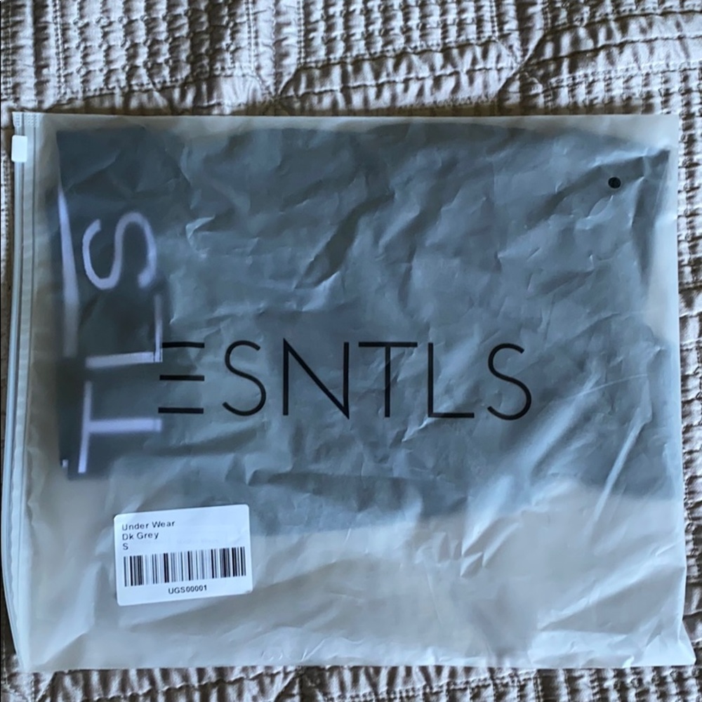 ESNTLS DARK GREY UNDERWEAR SIZE SMALL